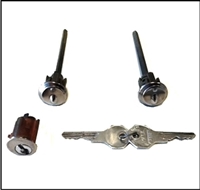 Door & Ignition Lock Set w/Keys for 1942-1946 Plymouth - Dodge - DeSoto - Chrysler