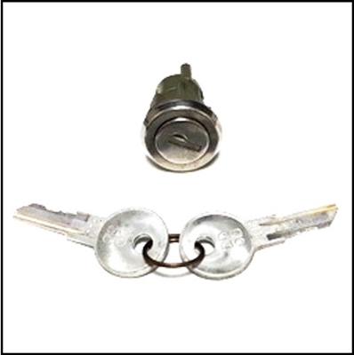 NOS luggage/spare tire well cover lock for 1957-61 Plymouth Suburban; 1957-59 Dodge Sierra - Suburban; 1960-61 Dodge Dart - Polara wagons; 1957-59 DeSoto Explorer - Shopper and 1957-62 Chrysler Town/Country