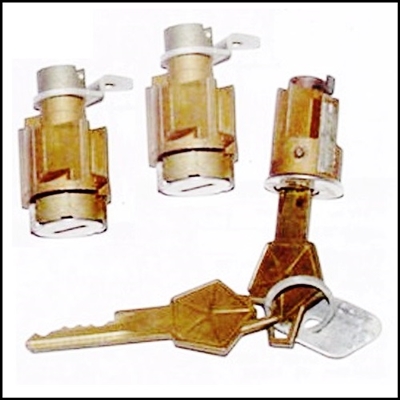 PN 2499022 - 2499023 door lock cylinder & ignition switch tumbler package for 1964-66 Imperial