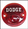 "DODGE" Script Taillight Lens for 1948-1953 Dodge Trucks