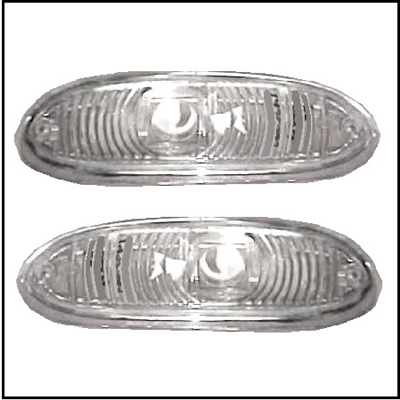 Pair of used parking/turn signal lenses for all 1953 DeSoto