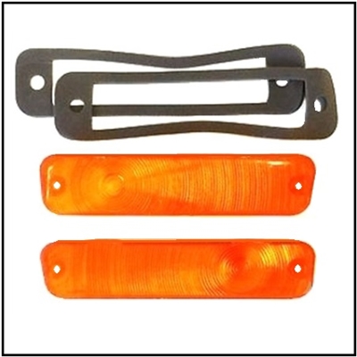 Parking/turn signal lamp lenses for all 1964 Plymouth Belvedere - Fury - Savoy - Sport Fury - Suburban