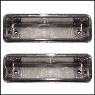 Pair of NOS MoPar PN 2094291 reverse lamp lenses for 1960 DeSoto and 1960 Chrysler