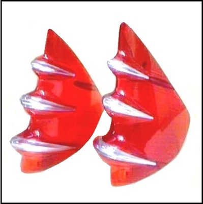RH and LH tail lanp lenses for all 1960 DeSoto Adventurer - FireFlite