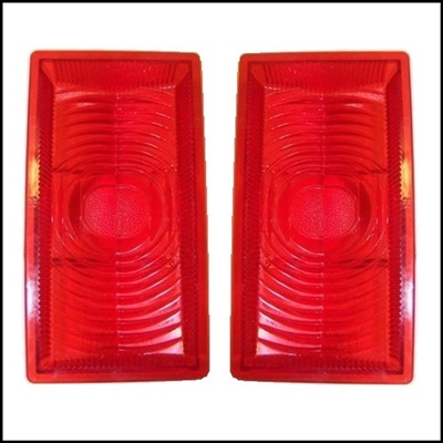 Pair of NOS tail lamp lenses for 1949 Dodge D-29 Wayfarer 2-door sedans