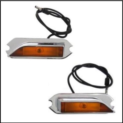 Hood-mounted directional signal indicators for 1970 Plymouth GTX - RoadRunner - Satellite with A01 or L31 package