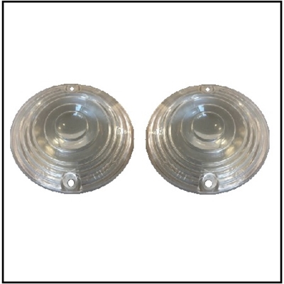 Pair of genuine MoPar new-old-stock parking/turn signal lamp lenses for all 1955-56 Imperial