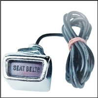 Dash indicator lamp assembly warns when seat belts are un-fastened