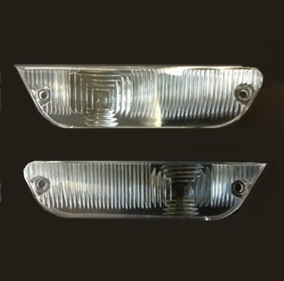 Set of RH and LH parking/turn signal lenses for all 1960 Chrysler New Yorker - Saratoga - Windsor - 300F