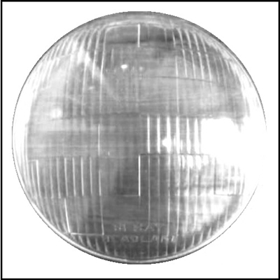 PN 668356 glass headlight lens for 1937 Dodge - DeSoto - Chrysler passenger cars