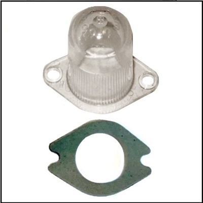 NON PN 2525517 tag light lens & gasket for 1967 Plymouth Belvedere - GTX - Satellite & 1967 Dodge Coronet