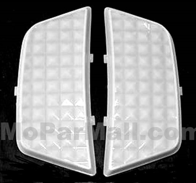 PN 2770276 - 2770277 "C" pilar courtesy light lenses for 1966-67 Dodge Charger