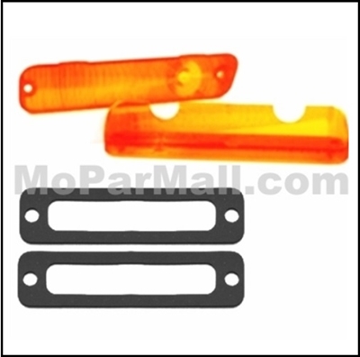 Parking/turn signal lamp lenses for all 1964 Chrysler New Yorker - Newport - 300