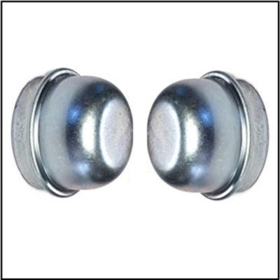 Set of (2) front brake drum dust caps for all 1970-72 Plymouth and Dodge E-Body