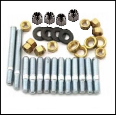 34-piece intake/exhaust mounting stud - nut - washer kit for 1934-47 Dodge and Plymouth Trucks