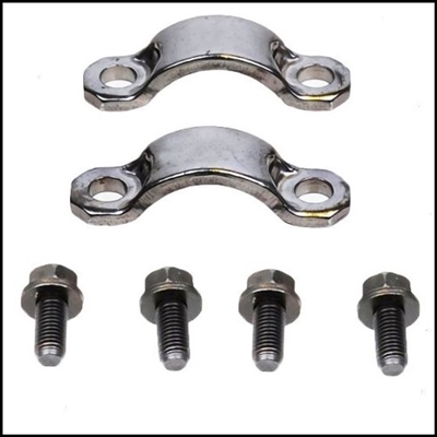 NOS PN 1828824 rear universal joint clamps w/hardware for most 1958-76 Chrysler Corp. passenger cars