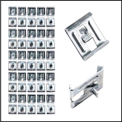 (60) exact reproduction body belt line trim retaining clips for all 1946-48 and early1949 P-15 Deluxe and Special Deluxe