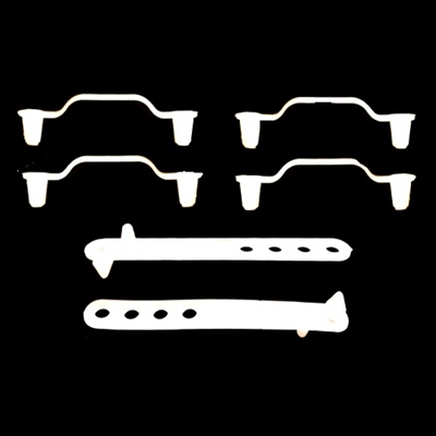 6-piece under hood wire and hose strap set for 1963-69 Plymouth Valiant; 1964-69 Barracuda & 1963-69 Dodge Dart