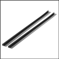 2) extruded rubber splash shield/anti-squeak strips for 1961-71 Dodge conventional cab trucks