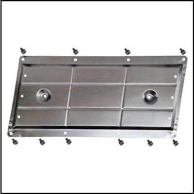 PN 2468218 intake manifold heat shield for 1966-71 Plymouth Barracuda - Belvedere - 'cuda - GTX - RoadRunner - Satellite & Dodge Challenger - Charger - Coronet - SuperBee with 426 Hemi