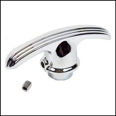 PN 770930 - 951138 chrome windshield ventilation regulator handle for Dodge WDX; B-1-PW; B-2-PW; B-3-PW; B-1-PW; C-1-PW; C-2-PW and WM300 Power Wagons