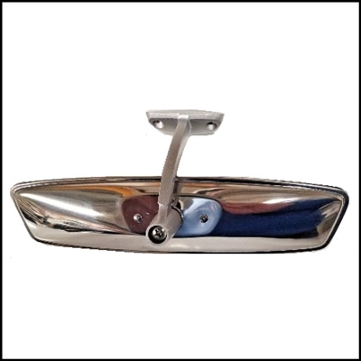 PN 2426246 - 2486025 inside mirror & bracket for 1964-65 Plymouth Belvedere; 1964 Fury - Savoy - Sport Fury; 1964 Dodge Polara - 330 - 440 & 1965 Coronet - Satellite