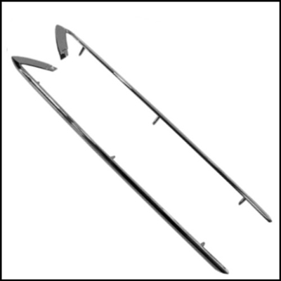 PN 2932118 - 2932119 vinyl-top-to quarter panel molding package for 1968-70 Dodge Charger