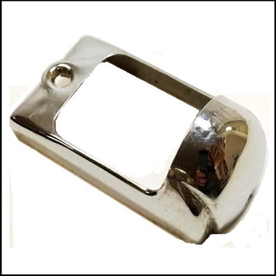 NOS PN 1154287 chrome tag light lens cover for 1942-48 Plymouth - Dodge - DeSoto - Chrysler