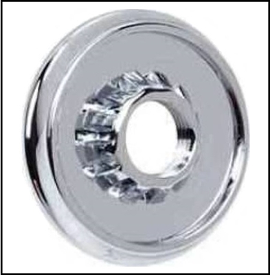 PN 2580774 Chrome windshield wiper switch nut for 1966-67 Dodge B-Body