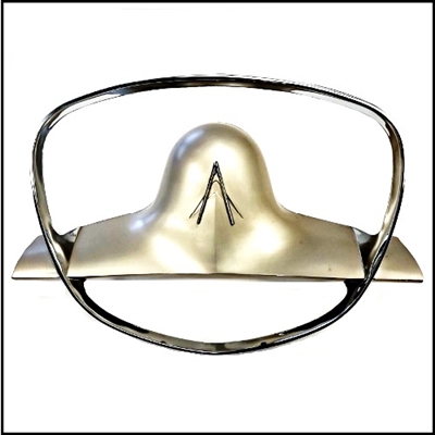 NOS PN 1738214 chrome horn blowing ring for 1957 Plymouth Belvedere - Fury - Savoy - Custom/Sport Suburban