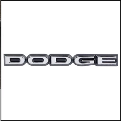 PN 3573458 DODGE script with retaining nuts for the grill of 1972 Dodge Charger without concealed headlights