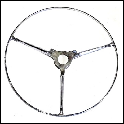 NOS PN 1138552 chrome horn blowing ring for 1949-50 Dodge Coronet - Meadowbrook - Wayfarer