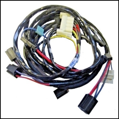 Quad headlight, parking/turn signal lamp & horn electrical wiring harness for 1971 Plymouth E-Body
