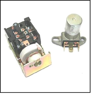 New running light/instrument/dome light switch and new floor dimmer switch for all 1967-69 Plymouth and Dodge A-Body