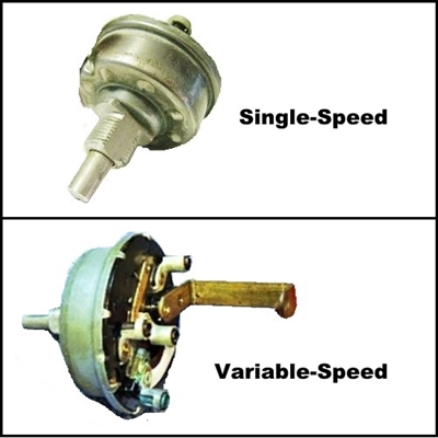 Choice of NOS single or variable-speed windshield wiper switch for 1955 Dodge Coronet - Royal - Custom Royal