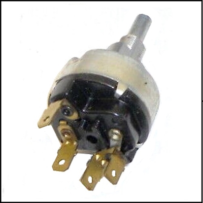 PN 2421195 - 2291668 single-speed windshield wiper switch for 1963-64 Plymouth Barracuda - Belvedere - Fury - Savoy; 1963-64 Dodge Dart - Polara - 330 - 440 - 880; 1963-64 Chrysler Newport