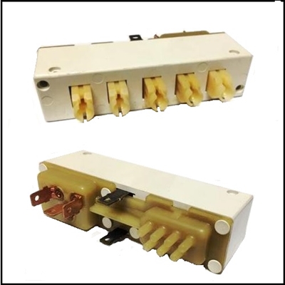 NOS push-button heater/air conditioning switch for 1968-71 Plymouth Fury; 1968-71 Dodge Monaco - Polara; 1968-73 Chrysler and 1967-73 Imperial with Automatic Temperature Control