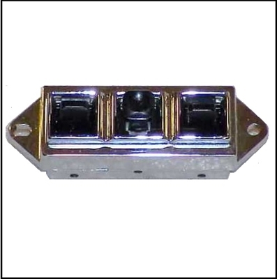 PN 2926202 seat adjuster switch w/bezel for 1969-72 Plymouth Fury; 1969-72 Dodge Monaco - Polara; 1969-72 Chrysler & 1969-72 Imperial with bench seat