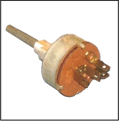 Heater/defroster blower switch for 1962-63 Plymouth Belvedere - Fury - Savoy - Sport Fury; 1962 Dodge Dart and 1962-63 Polara - 330 - 440 with Model 720/727 heater