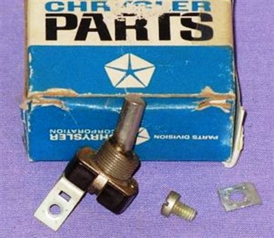 NOS dome light switch for all 1956 Dodge passenger cars and all 1956-59 Plymouth