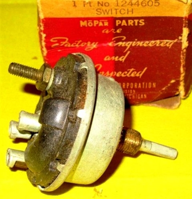 NOS MoPar Map Light Switch for 1949 Desoto & Chrysler