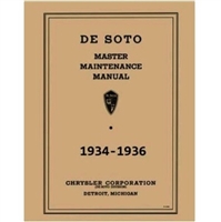 Shop/service manual for 1934-36 DeSoto Airflow - Airstream