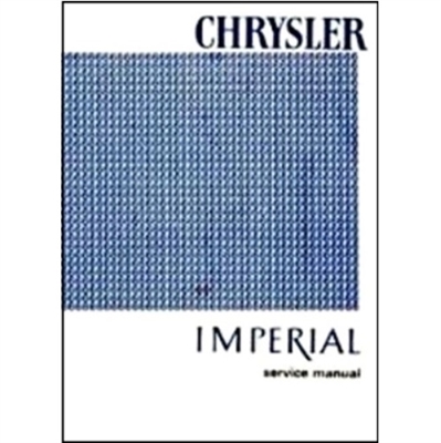 Factory Service - Shop Manual for 1966 Chrysler & Imperial