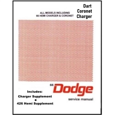 Factory Shop - Service Manual for 1966 Dodge A-Body B-Body