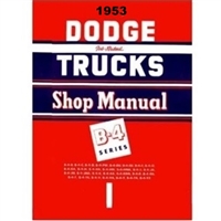 Factory Shop - Service Manual for 1953 Dodge Truck