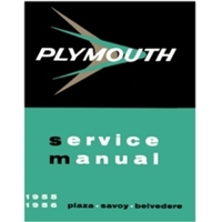 Factory Shop - Service Manual Set for 1955-1956 Plymouth