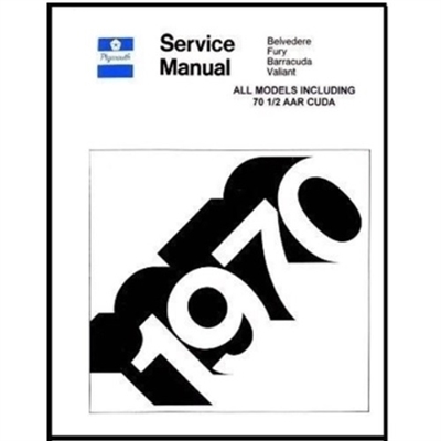 Factory Shop - Service Manual for 1970 Plymouth A-Body B-Body C-Body E-Body