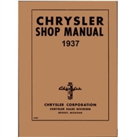 Factory Shop - Service Manual for 1937 Chrysler