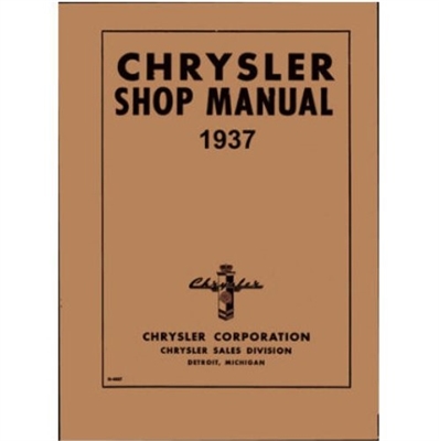 Factory Shop - Service Manual for 1937 Chrysler