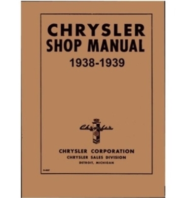 Factory Shop - Service Manual for 1938-1939 Chrysler